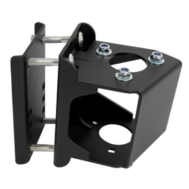 KUAFU Jack Stand Bracket Bolt-On Relocation Set for Trailer 3-Bolt and A-Frame Style Tongue Black Steel Powder Coated