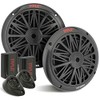 Pyle PLMR6KB 200 Watt Marine Boat Speaker System Weather Proof Dual 2 Way