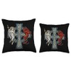 Gaelic Religious Design Celtic Cross Good Evil Angel Devil Irish