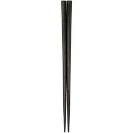 Fukui Craft ZA-028325 Five Square Chopsticks Black Dry Lacquered 8.9 inches (22.5 cm), Dishwasher & Dryer Safe