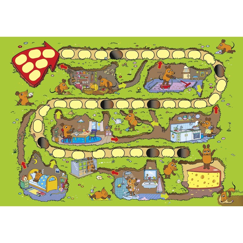 Schmidt Spiele 40505 Maus, Mausefalle, Kinderspiel, bunt