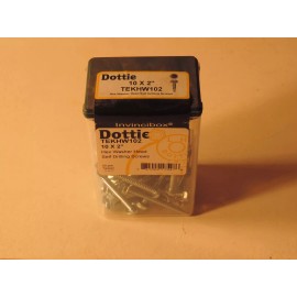DOTTIE TEKHW102 #10 X 2 " HEX WASHER HEAD SELF DRILLING SCREWS  50 PCS.