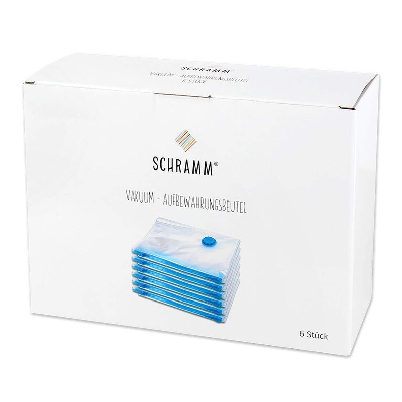 Schramm® 6 Stück Vakuumbeutel Aufbewahrungsbeutel 6er Pack 80x60cm Verstauungsbeutel Vakuum