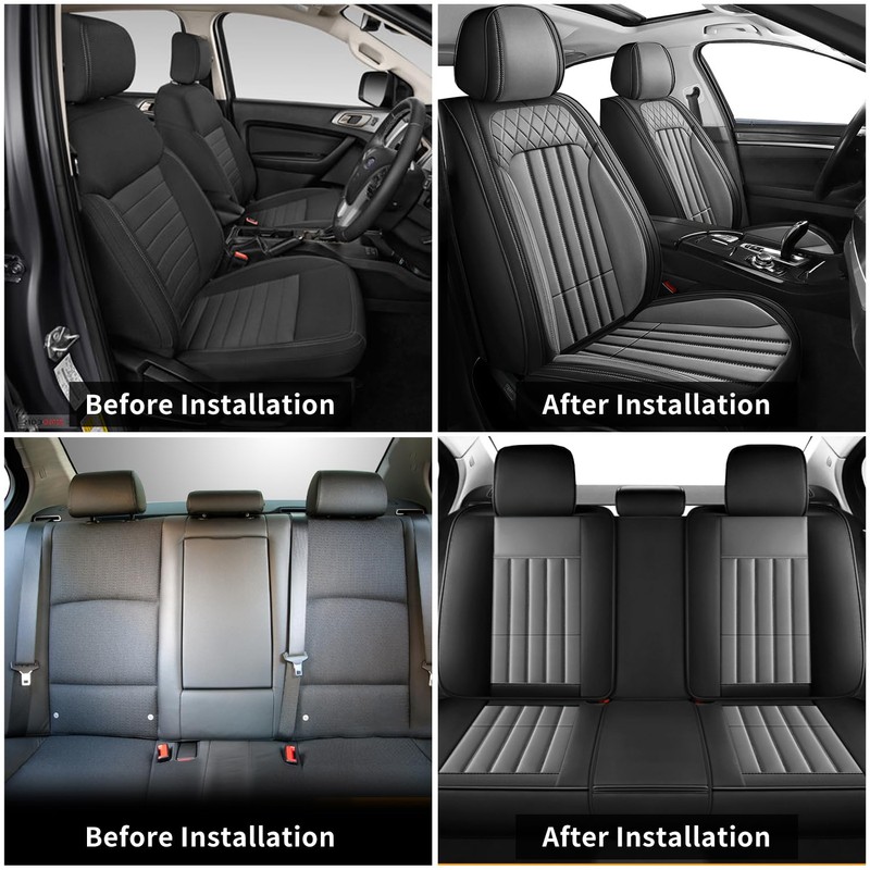 RAWAKORW Car Seat Covers Fit for Volkswagen VW Tiguan 2009-2023