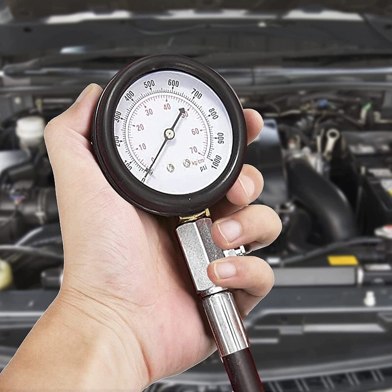 Diesel Engine Compression Tester Automotive Fuel Pressure Tester Kit, Engine