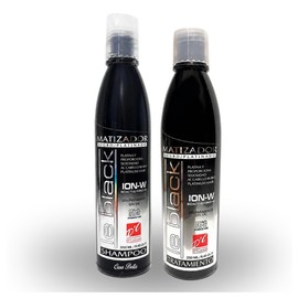 Le Black Shampoo Matizador Plata Sin Sal Ni Parabenos-Kit Con Tratamiento Para Canas Y Cabello Platinado-Elimina Tonos Amarillos En Pelo Gris Y Plata 