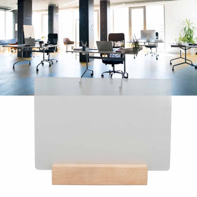 Dry Erase Board 220x150mm Acrylic White Planning Board Reusable with
