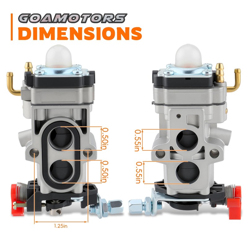 GoaMotors WAY79 Carburetor with Air Filter Fuel Filter Fuel Line