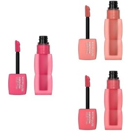 Maybelline. Tinta Labios Teddy Tint Pinky Promise + Current Mood + Petalcore colección completa acabado mate hidratante duración