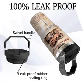 Dcohluk 50th Wedding Anniversary Cup with Handle and Straw, 30 Oz Golden Wedding Tumbler Stainless Steel 50th Gifts Anniversary, Valentine Mug 50th Gift Anniversary for Couple, Parents, Friends