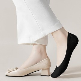 Fia Direct 6 Pairs No Show Trainer Socks Womens Invisible Women Ladies Low Cut Cotton Ankle Multipack Thin Breathable Summer Casual Sock UK 4-7 (Black, 6Pairs)