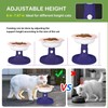 LimxFree Adjustable Ceramic Elevated Cat Bowls, 30° Tilted Raised Cat