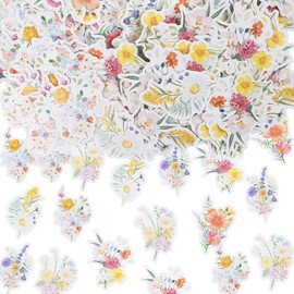 Rngmsi Wildflower Party Confetti - 240PCS Scatter Paper Table Decor for Baby Shower, Wedding, Bridal Shower - Floral Flowers Decoration Supplies