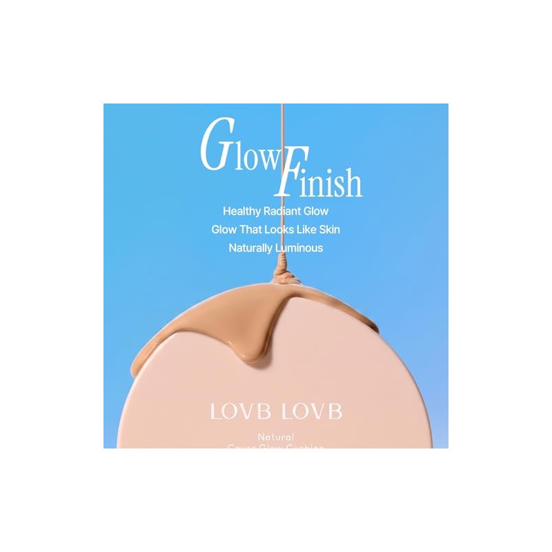 LOVB LOVB- Base de maquillaje Natural Cover Glow Cushion Maquillaje