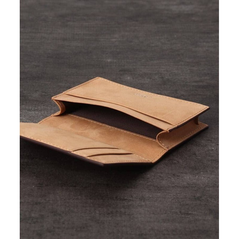 Takeokikuchi Soft & Natural Mini Mesh Leather Business Card Holder,