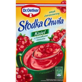 Dr.Oetker Kisiel Slodka Chwila Hot Jelly Dessert: CRANBERRY Pack of 5
