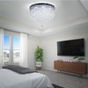 YPQXYHDA Modern Crystal Chandeliers LED 5 Tier Crystal Ceiling Light