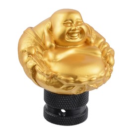 Lunsom Shift Knob Resin Stick Shifting Handle Gearing Shifters Knobs Lever Compatible with Manual Auto Transmissions (Gold)