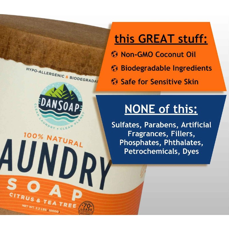 DanSoap Powdered Laundry Soap | All Natural, Zero Waste |