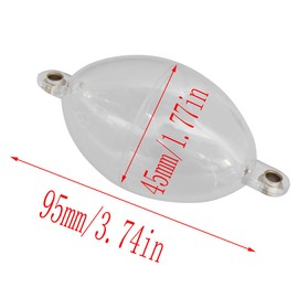 LQ Industrial 5PCS Fishing Plastic Bubble Float 45x95mm Rough Rod Controller Terminal Tackle Accessories Suitable for Angling Styles