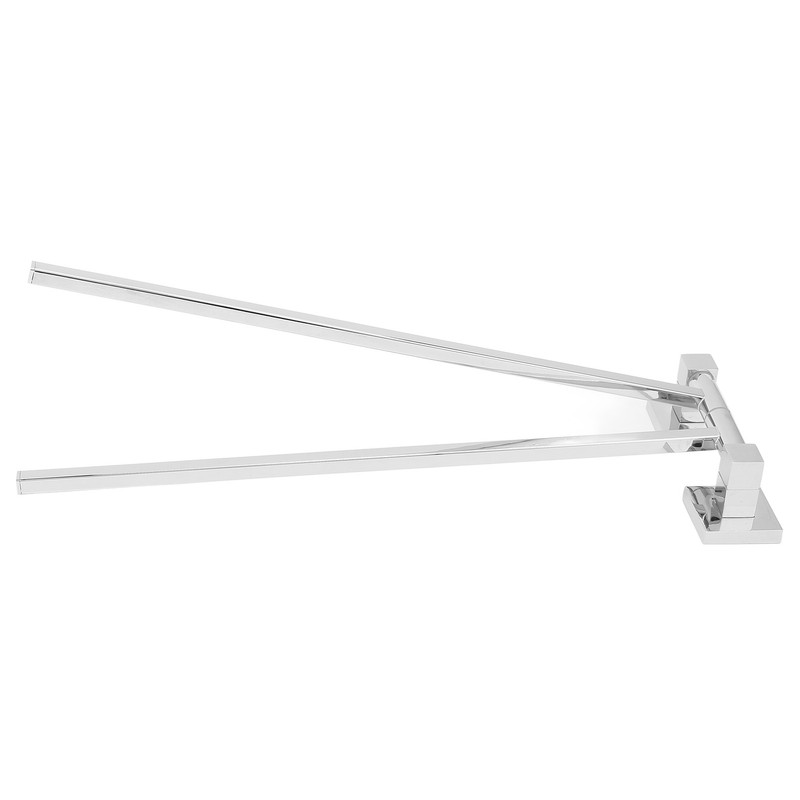 Stainless Steel Towel Rack Bar 180° Rotatable Towel Bathrobe Hanger