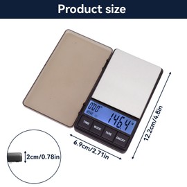 Espresso Coffee Scales with Timer, Drip Coffee Scale, Small Pocket Coffee Scale, Brewing Drip Tray, Coffee Scale, Waterproof Food Scale, Digital Kitchen Scales for Cooking, Baking