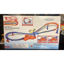Hot Wheels ULTRA HOTS REV RALLY Track Set + 3 CARS - Booster Crash Zone Stunts