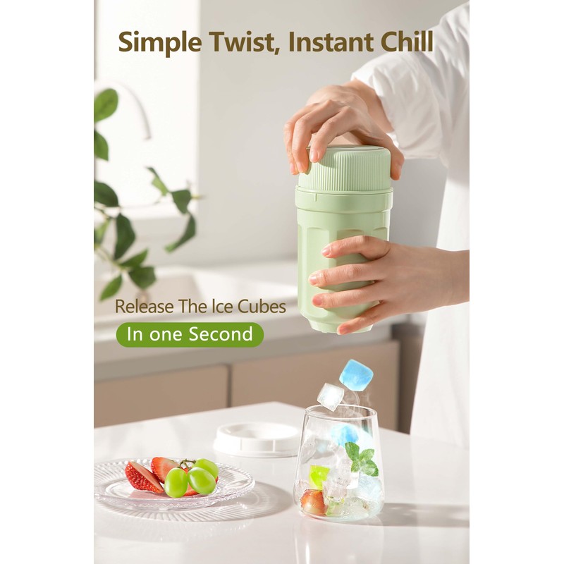 Ice Cube Easy-Release Tools with 3 Pack Ice Cube Trays