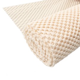 Multipurpose Rug Anti Slip Underlay, 100x150cm PVC Anti Slip Rug Pads Non Slip Mat, Cuttable Carpet Grip Mat Kitchen Drawer Shelf Liner Bathroom Waterproof Floor Mat for Home Office Cars (White)