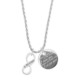 Delight Jewelry & Beyond Infinity Sign I Knew You, I Set You Apart Charm Necklace, 20"+3"