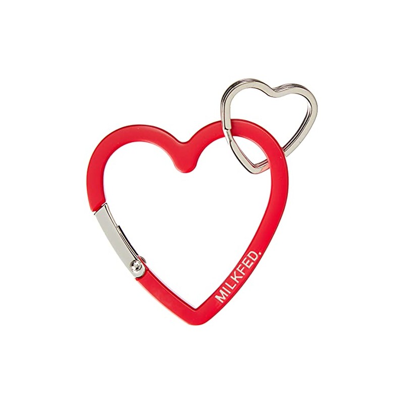 Milkfed 103213054029 Carabiner HEART CARABINER Women's Red Free, red