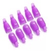 Nail Pinzas Plásticas Retiradoras De Acrílico O Gelish 10 Piezas