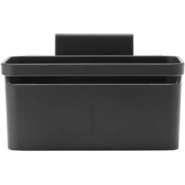Brabantia In-Sink Organiser Caddy with Suction Cups & Drainage Holes, Easy-Fix Kitchen Tidy Holder for Sponges, Cloths & Washing Up Brushes, Dark Grey