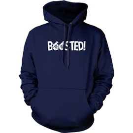 Hoodteez Boosted, Turbo Boost Hooded Sweatshirt, XXL Navy