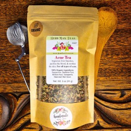 Herb Man Teas ACNE TEA with Neem - Addresses internal root causes of persistent skin breakouts