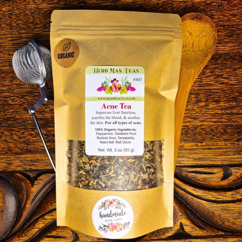 Herb Man Teas ACNE TEA with Neem - Addresses internal