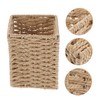 SEWACC 1Pc Hand Woven Storage Box Compact Woven Basket for