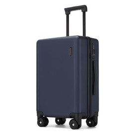 Ruausine 20 Inch Carry-on Luggage, 22x14x9 Airline Approved Carry on Luggage, Hard Shell Small Rolling Carry on Suitcase with Spinner Wheels TSA Approved for Travel (Blue, 20 IN)