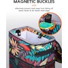 HOTOR Car Trash Can with Lid and Storage Pockets -