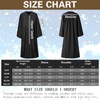 Amycute Graduation Talar with Hat, Black Robe, Unisex Graduation Robe,