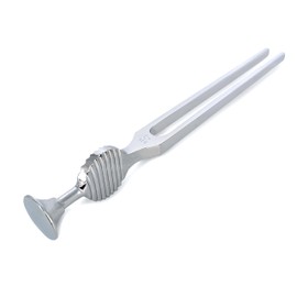 Gardiner Brown C0 128Hz Tuning Fork. Manufactured in Sheffield, England by Ragg Tuning Forks. High-Quality Steel Tuning Fork For Medical Use