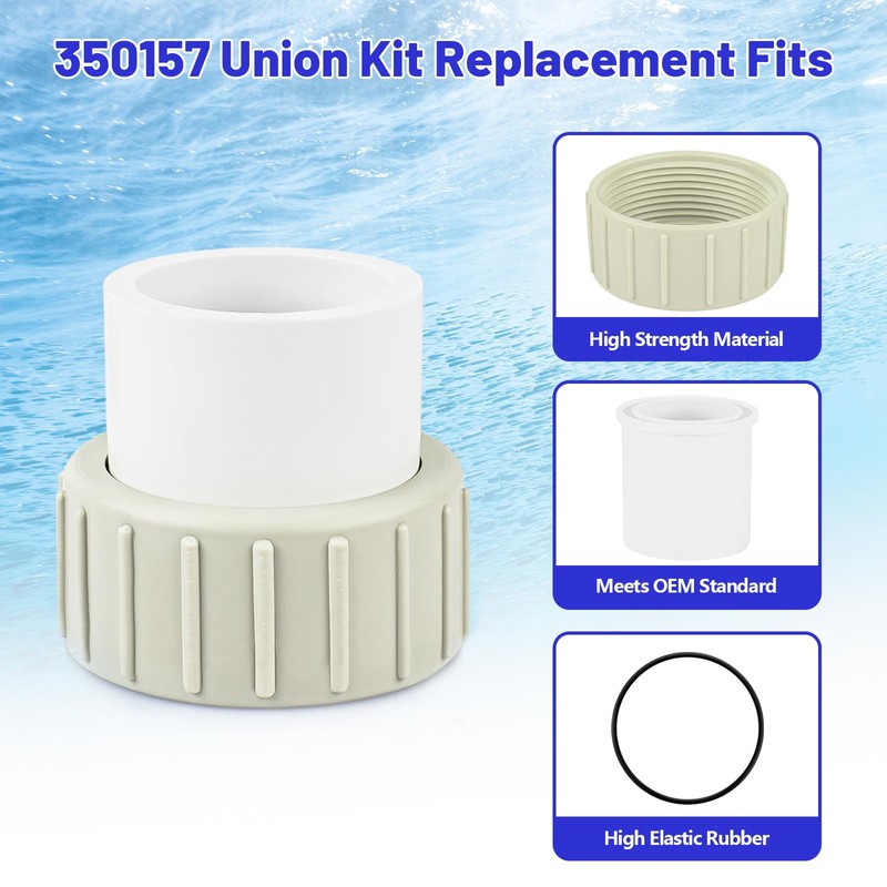Ahuliao Pool Pump Union Fittings Replacement Pentair SuperFlo & SuperFlo