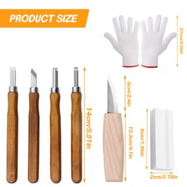 Wood Carving Tools Kit, 19 in 1 Wood Whittling Kits Include 12PCS Basswood Carving Blocks and 5PCS Whittling Tools, Ergonomic Carving Multitool, Chip Carving Tools Set for Beginners and Professionals