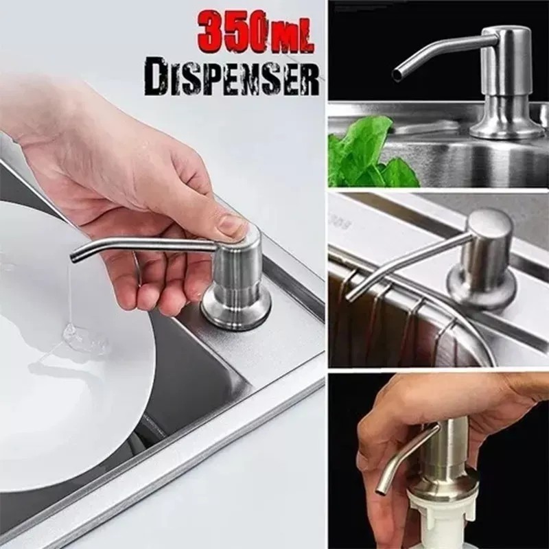 Dolores Dispensador Jabon Universa Para Fregadero Cocina Acero Inoxi