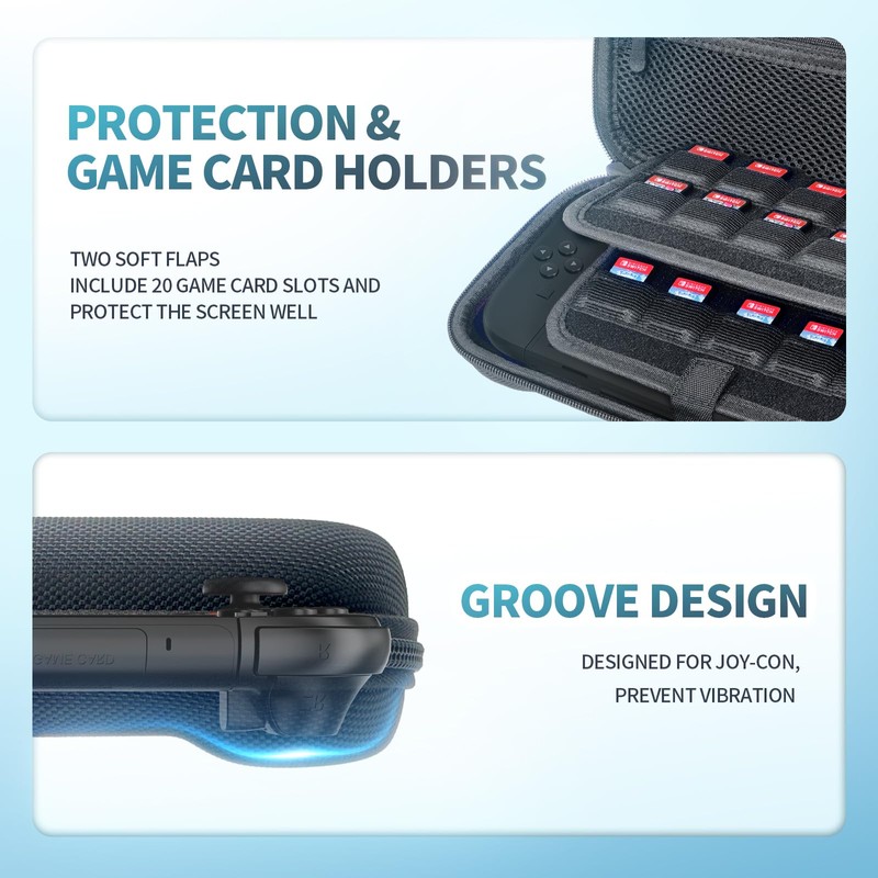 Tixlux Carry Case for Switch 2 - Shockproof, Compact, with