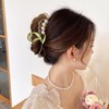 1Pc Pink Gold Lily of The Valley Flower Hair Clips,