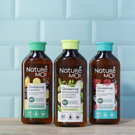 Naturé Moi - Anti-Dandruff Shampoo - Normal Hair - Sulphate-free Shampoo - Hair Care Dandruff - Tea, Organic Cucumber Water - 95% Natural Origin - 250ml