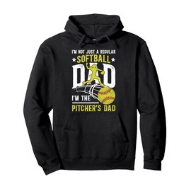 I'm The Softball Pitcher Dad Of A Softball Pitcher Father Pullover Hoodie