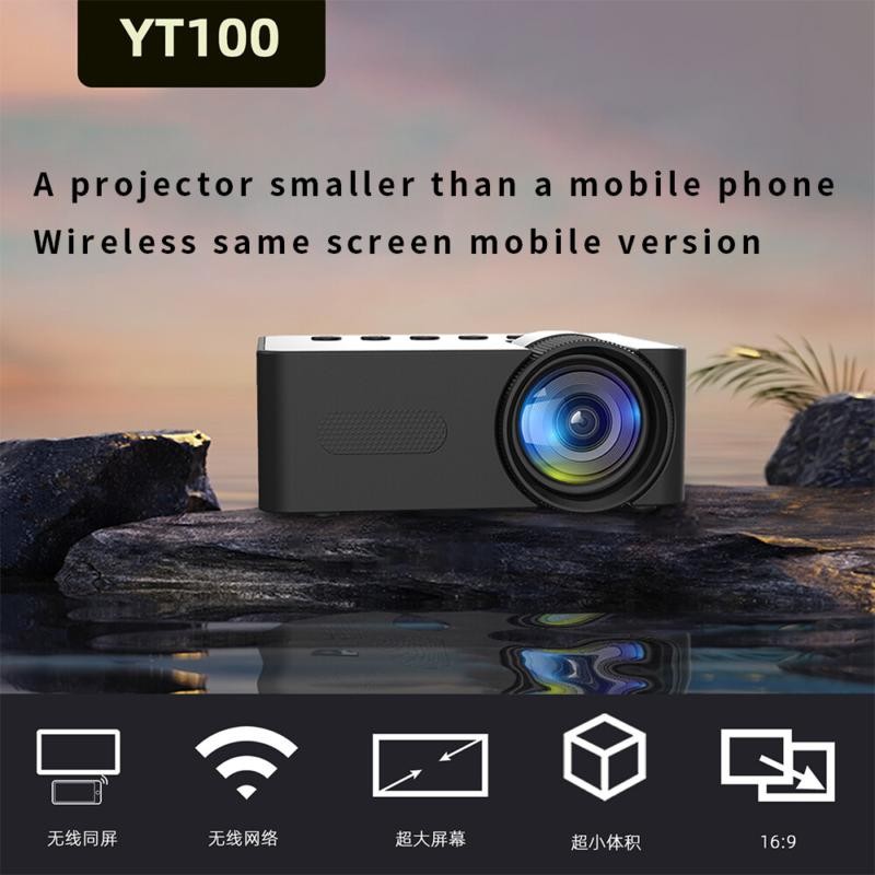 Mini LED Projector HD 1080P WIFI Home Cinema Portable Theater
