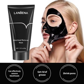 MIESCHER Blackhead Removal Mask Peel Off Facial Black Mask, Purifying Bamboo Charcoal Nose Facial, Removes Blackheads Acne, Deep Pore Cleansing, Skin Brightening for All Skin Types of Men and Women